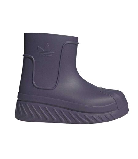 Womens/ladies Superstar Wellington Boots Purple Adidas