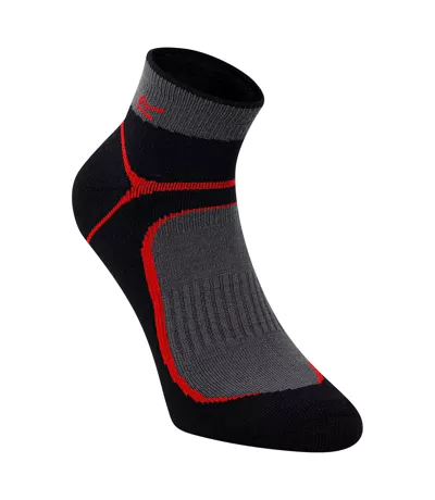 Socquettes Trail Homme Gris Foncé Rouge Regatta