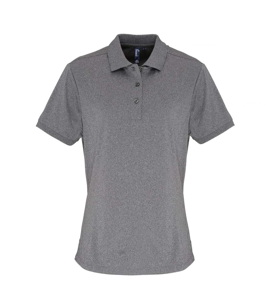 Coolchecker polo à manches courtes femme gris Premier