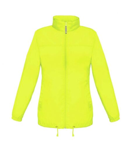 B&c Womens/ladies Sirocco Lightweight Windproof, Showerproof & Water Repellent Jacket Veste Légère Coupe-vent, Imperméable Et Déperlante Jaune B And C
