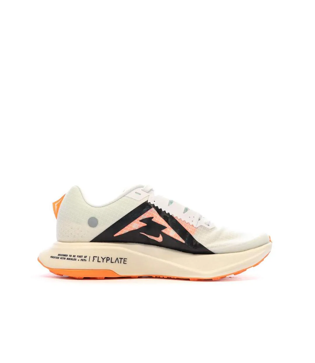 Chaussures de trail blanches/noires/oranges femme nike zoomx ultrafly-2