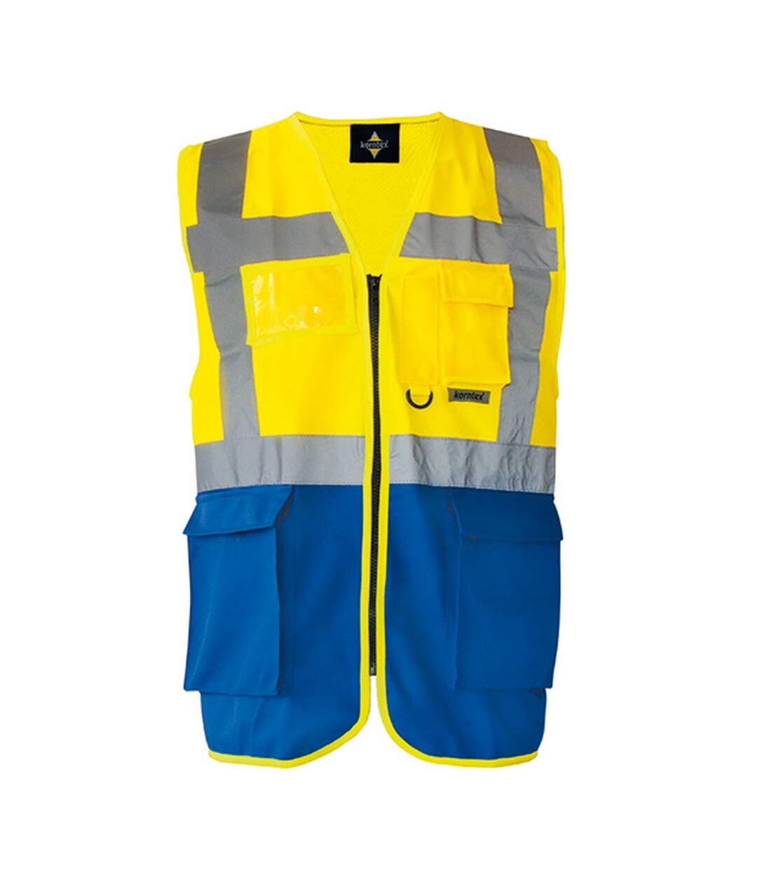 Gilet Haute Visibilité Executive Berlin Adulte Jaune Bleu Korntex-1
