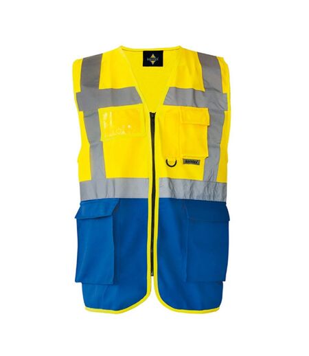 Gilet Haute Visibilité Executive Berlin Adulte Jaune Bleu Korntex