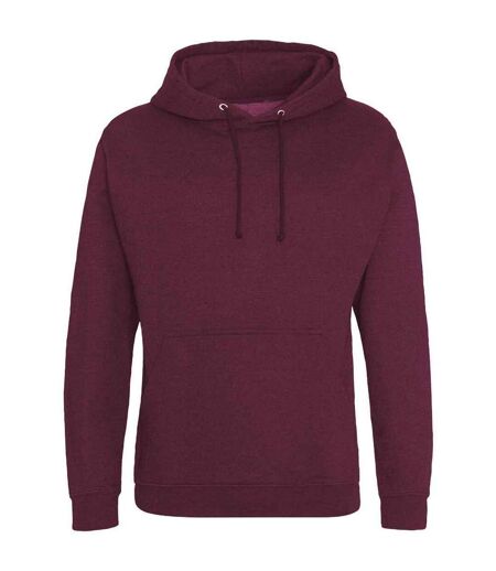 Sweat à capuche college adulte bordeaux fumé Awdis Awdis