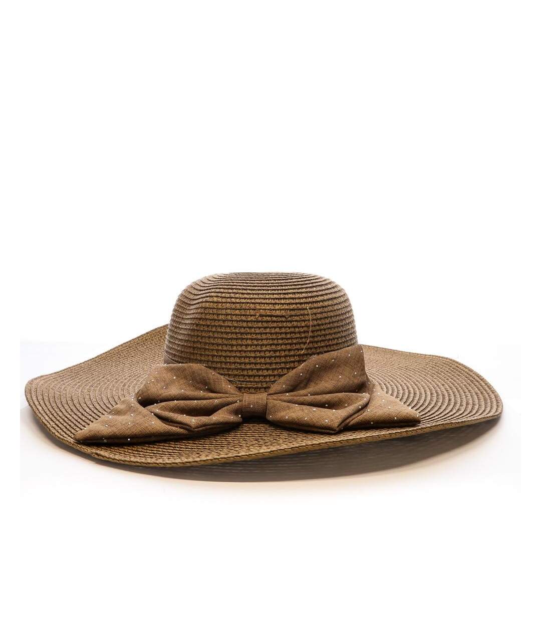 Chapeaux marron  femme via lorenzo capeline ivoire-2