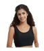 Womens/ladies Crop Bikini Top Black Be You-4