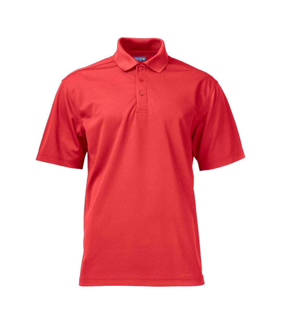 Mens Pique Polo Shirt Red Projob-1