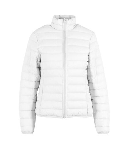Womens/ladies Lightweight Puffer Jacket White New Morning Studios