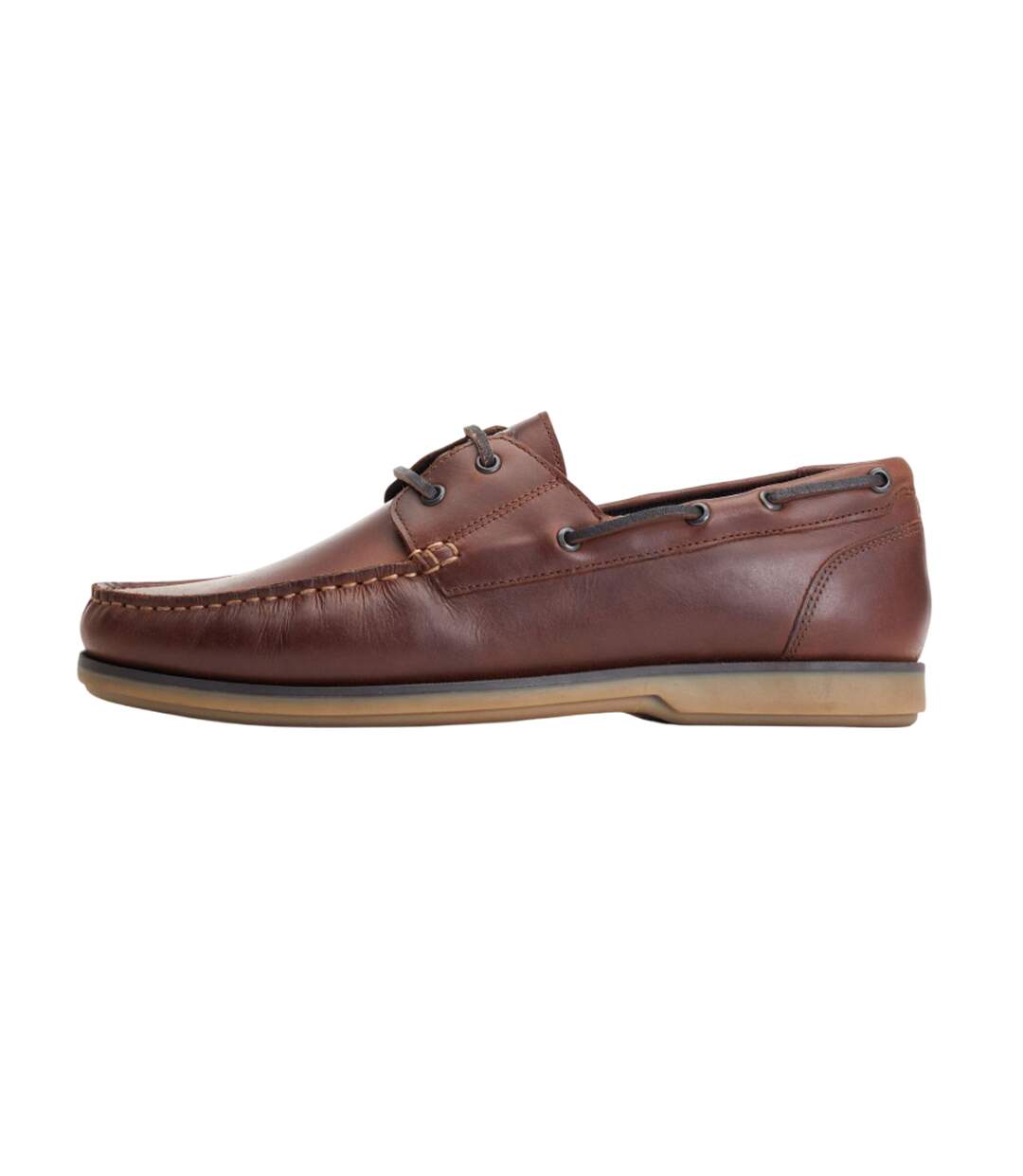 Mens Stern Boat Shoes Burnt Brown Base London-4