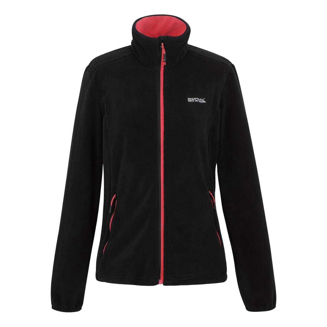 Veste polaire floreo femme noir / pêche foncée Regatta-1