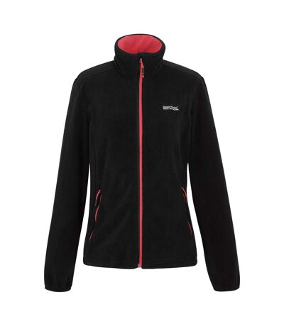 Veste polaire floreo femme noir / pêche foncée Regatta