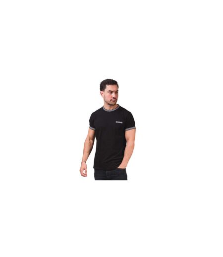 T-shirt Motif/style Deux Tons Homme Noir Lambretta