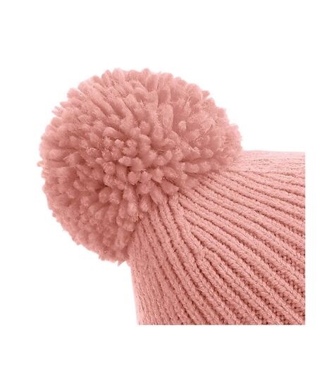 Bonnet À Pompon Unisexe Rose Beechfield