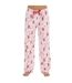 Slumber Party Womens/Ladies Christmas Gingerbread Pajama Bottoms (Pink) - UTUT1656