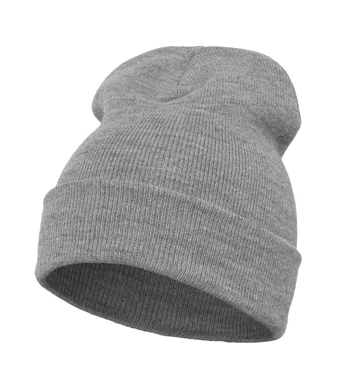 Unisex Adult Heavyweight Beanie Heather Grey Flexfit-1