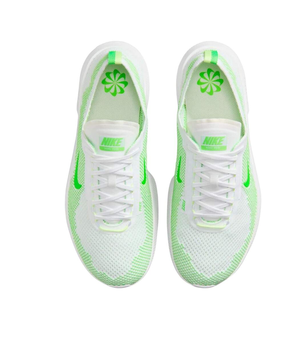 Baskets Free Homme Blanc Vert Nike-4