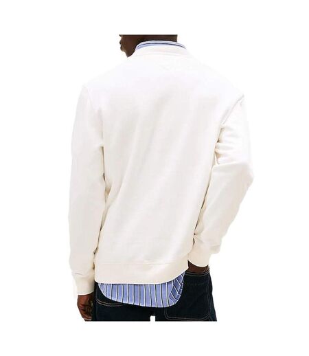 Sweat blanc homme tommy hilfiger reg flag crews
