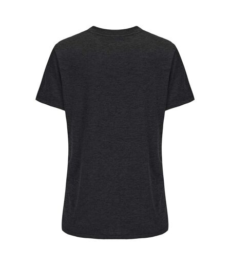 Womens/ladies Tech C Polyester T-shirt Black USA Pro