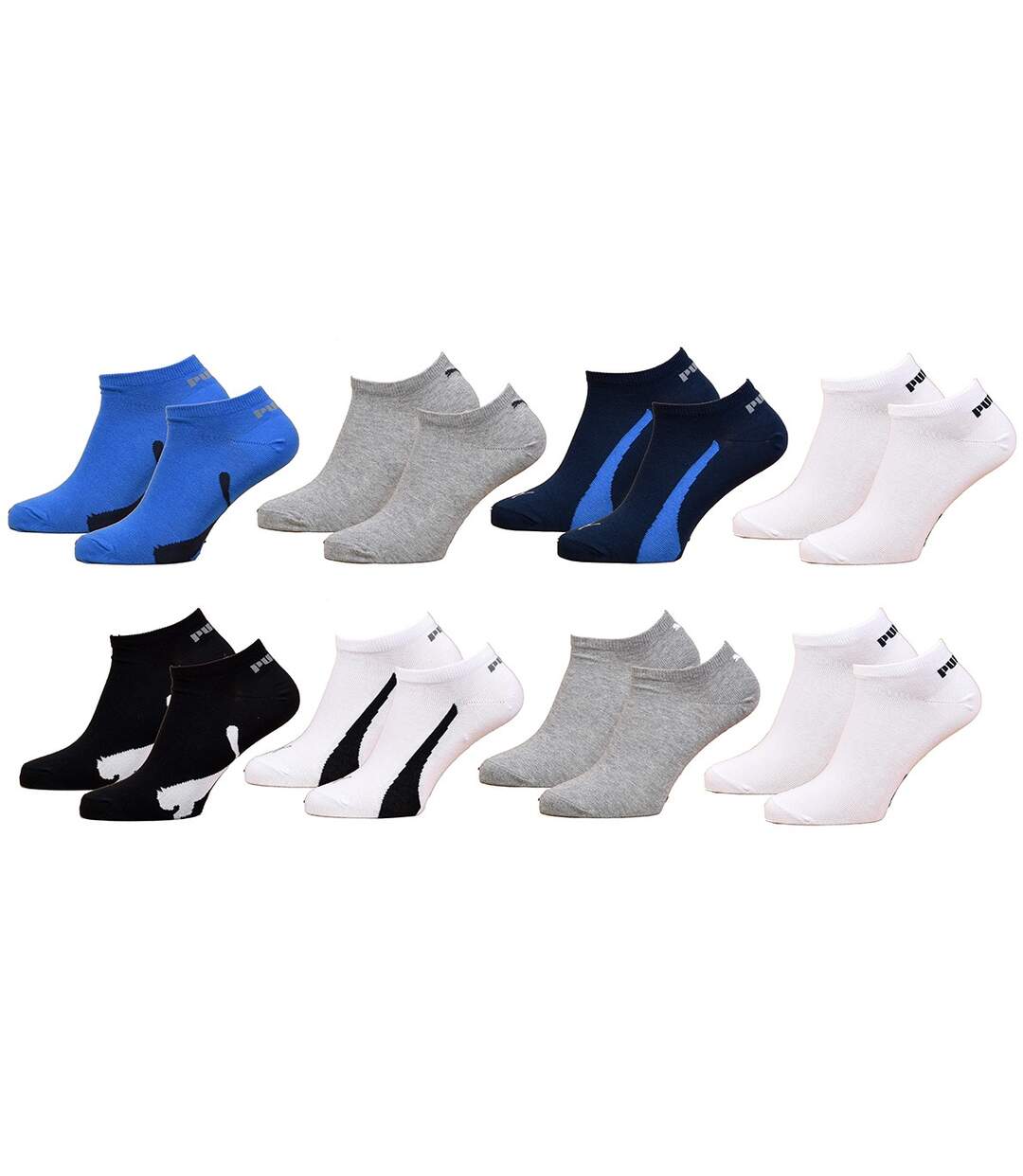 Chaussettes homme SPORT Socquettes SNEAKER Tige Courte Pack de 8 Paires SNEAKER