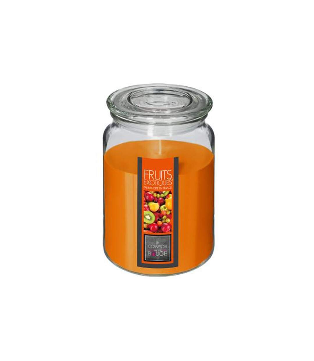 Bougie Parfumée en Verre Couvercle 510g Fruits Exotiques-1