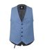 Mens Slim Waistcoat Light Blue Twisted Tailor-2