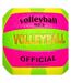Ballon volleyball rose fluo/vert/fluo sport zone-2