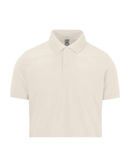 Mens My Polo Shirt Off White B&C