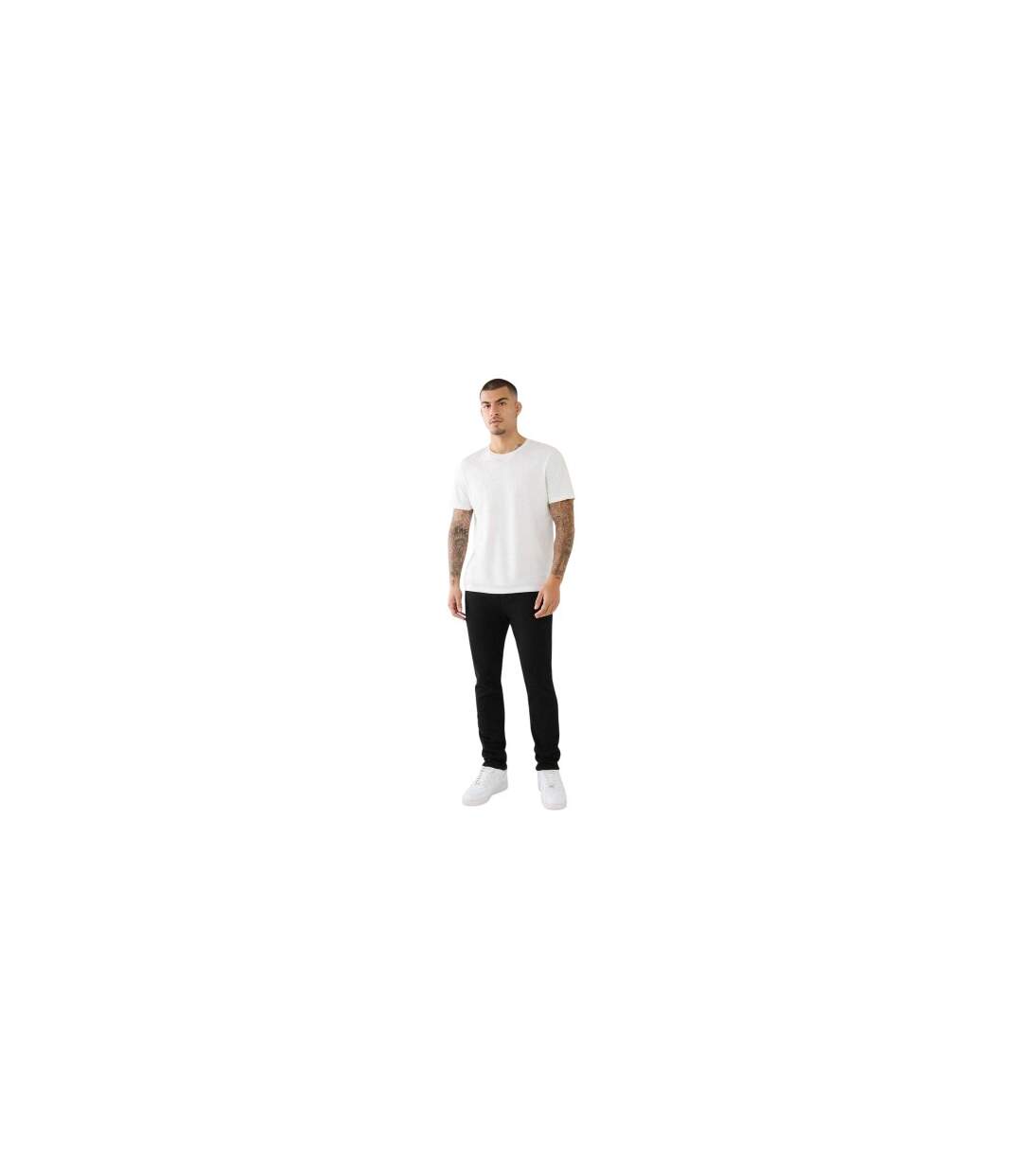 Mens Denim Skinny Jeans Black True Religion-1