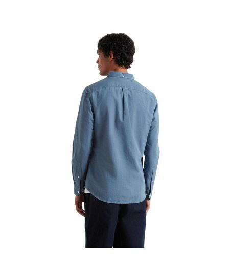 Chemise À Boutons Manches Longues Motif/style Rétro Homme Blanc Turquoise Farah