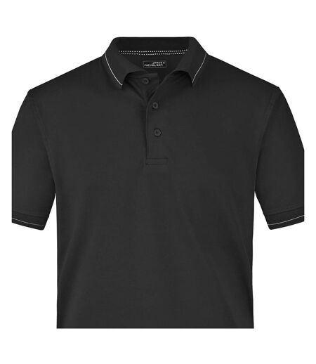 Polo Homme Noir Blanc James And Nicholson