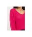 Pull col V maille chenille KRISTINA - Dona X Lisa-3