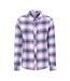 Womens/ladies willow flannel shirt grey Mountain Warehouse