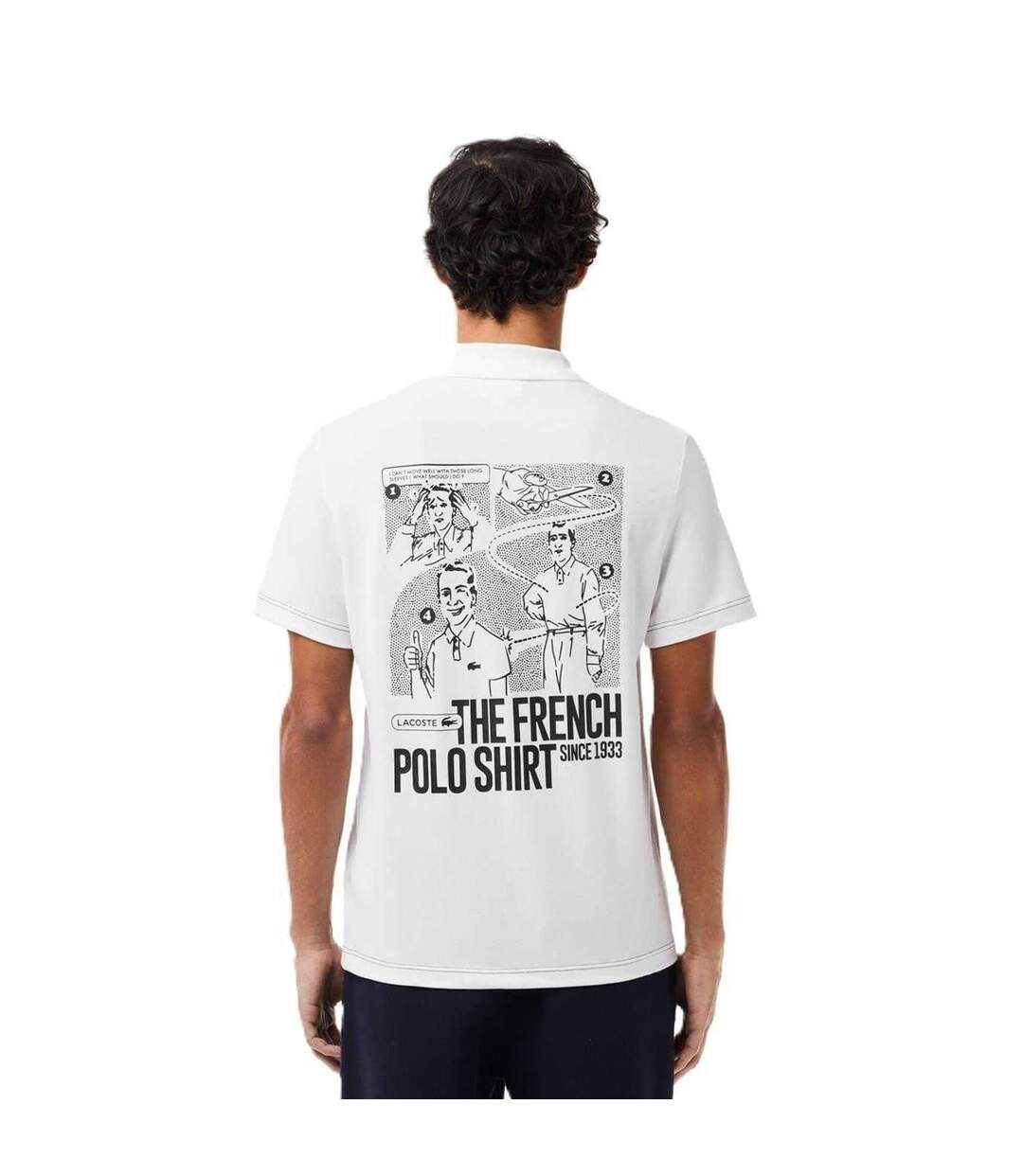 Polo The French Homme Blanc Lacoste-2