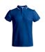 Mens tamil short-sleeved polo shirt royal blue/white Roly