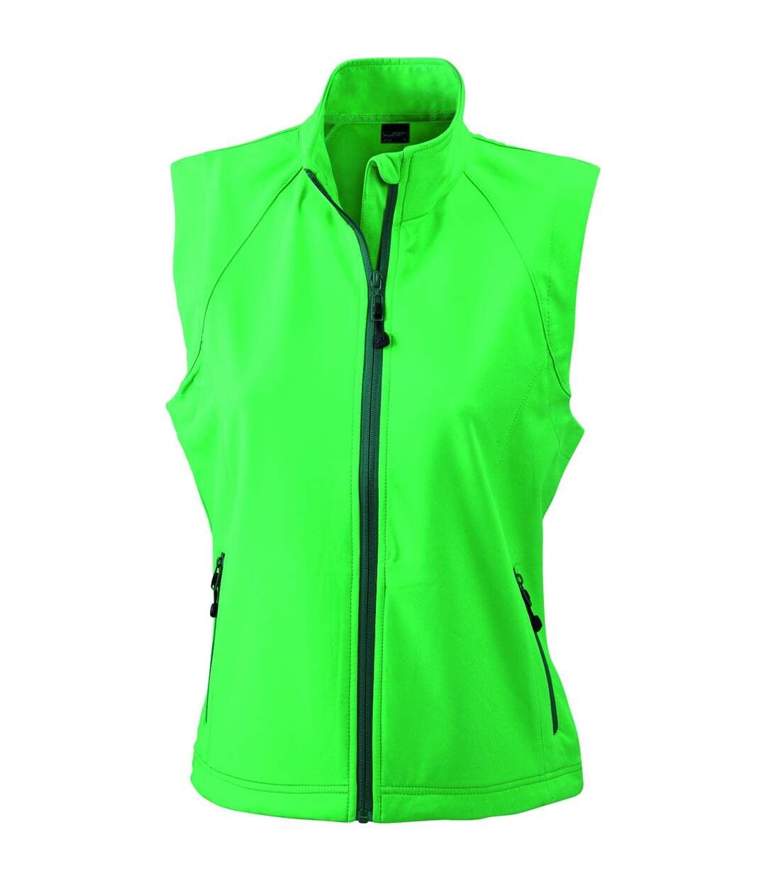 Gilet sans manches softshell coupe-vent imperméable - JN1023 - vert - femme