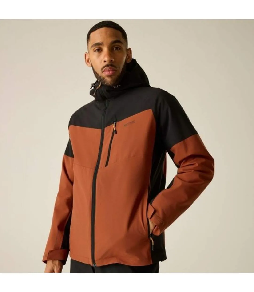 Veste Motif/style 3-en-1 Wentwood Homme Orange Rouge Noir Regatta-1
