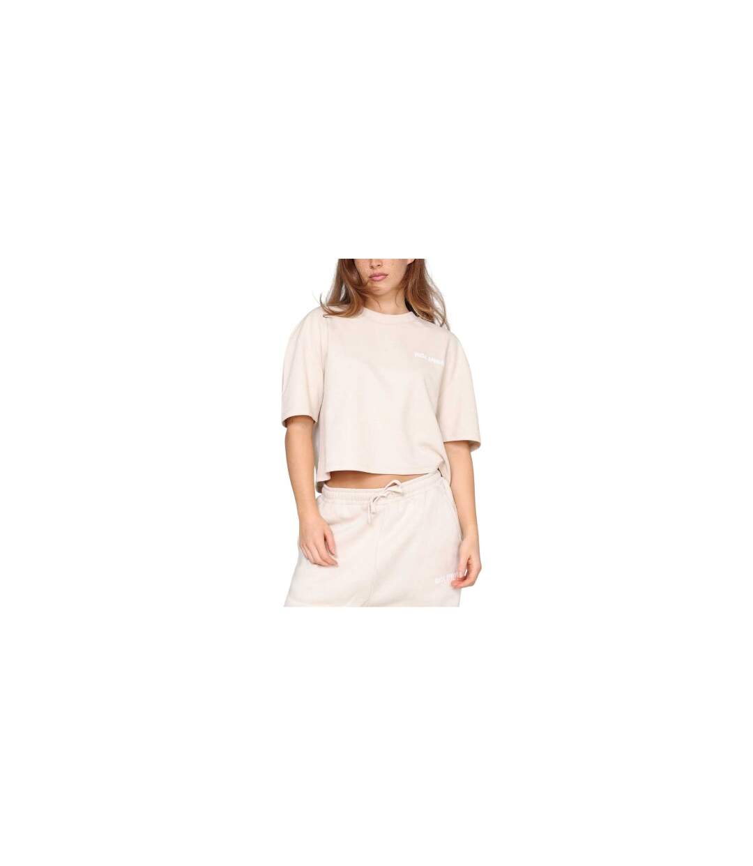 T-shirt Court Authentic Femme Sable Rose London-1
