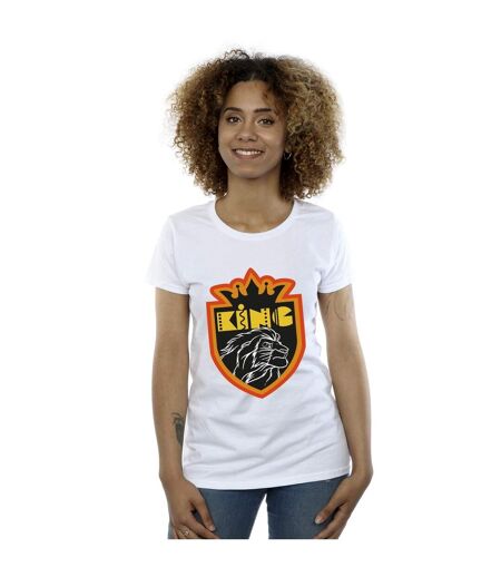 Disney - T-shirt THE LION KING CREST - Femme (Blanc) - UTBI25263