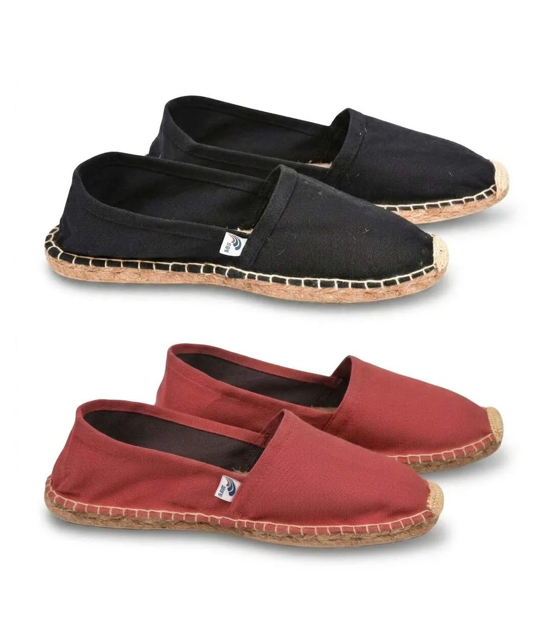 OZABI Pack 2 Paires Espadrilles Homme Semelle Corde Jute-3