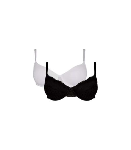 Gorgeous - Soutien-gorges t-shirt - Femme (Noir / Blanc) - UTDH2869