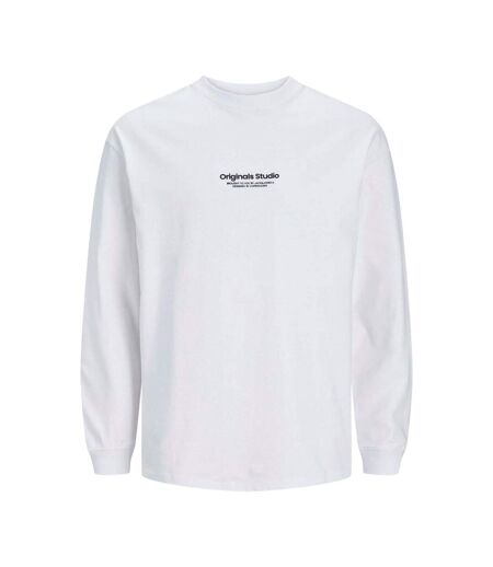 Mens Regular Long-sleeved T-shirt Bright White Jack And Jones