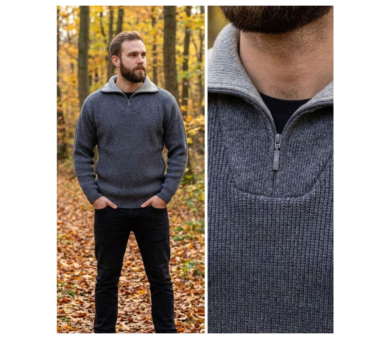Pull camionneur col camionneur 30% laine PRIMO4-3