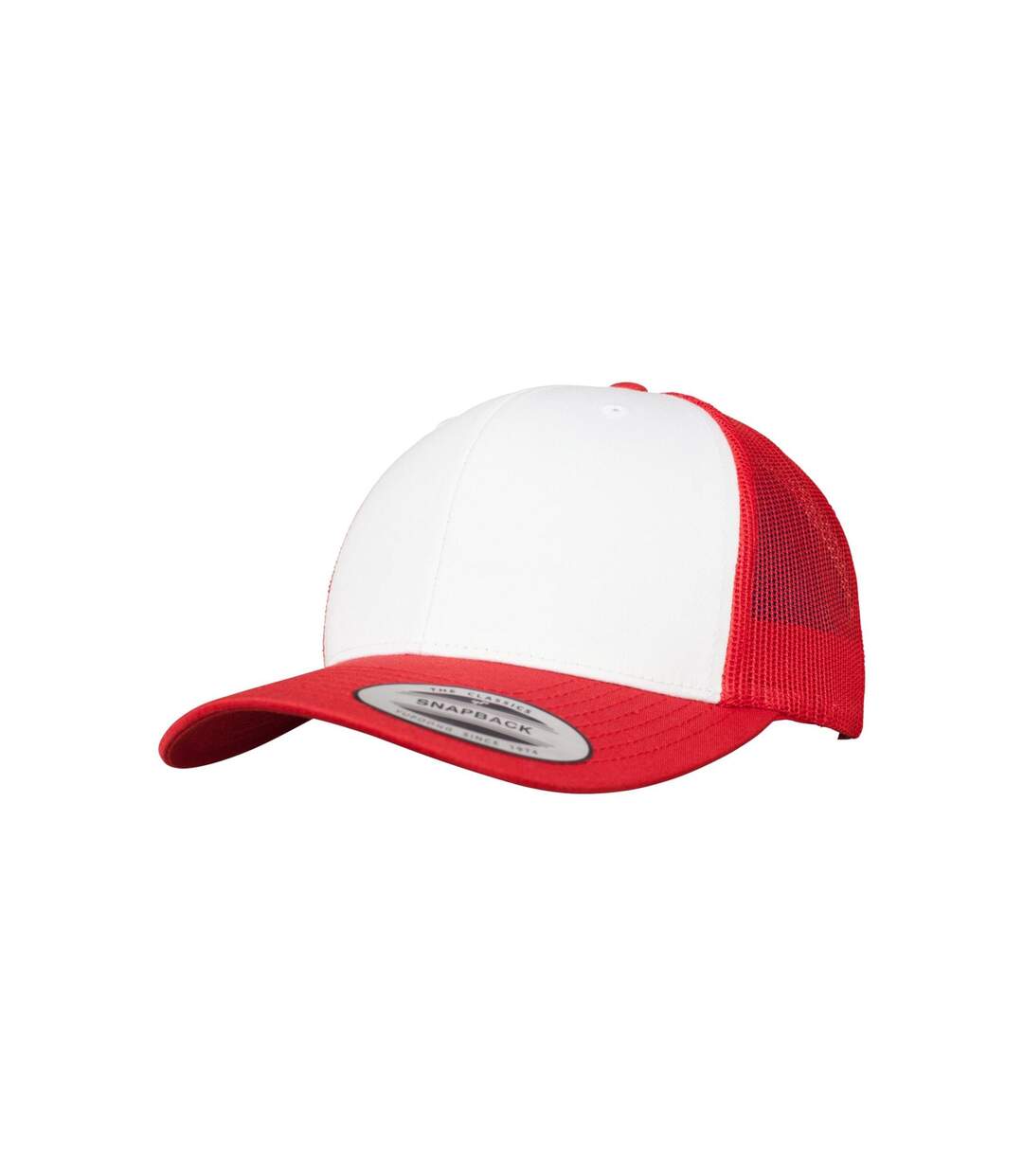 Casquette Trucker Motif/style Rétro Adulte Rouge Blanc Flexfit-4