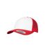 Casquette Trucker Motif/style Rétro Adulte Rouge Blanc Flexfit-4