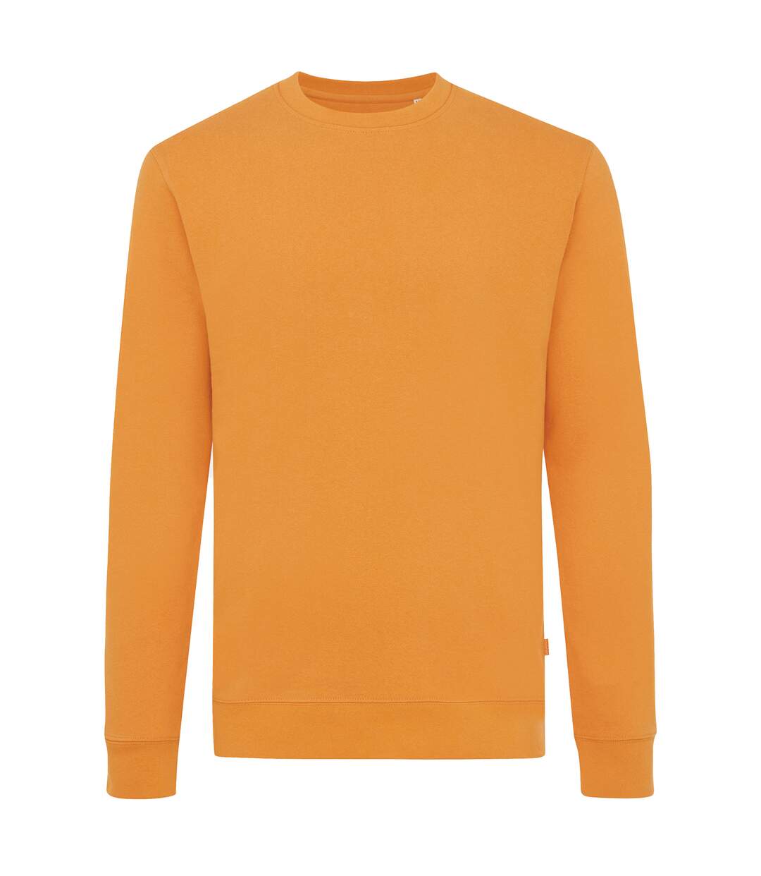 Unisex adult zion recycled cotton crew neck sweatshirt sundial orange Iqoniq-1