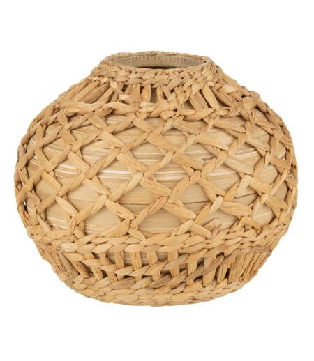 Vase Déco Tressé Bambou 22cm Naturel