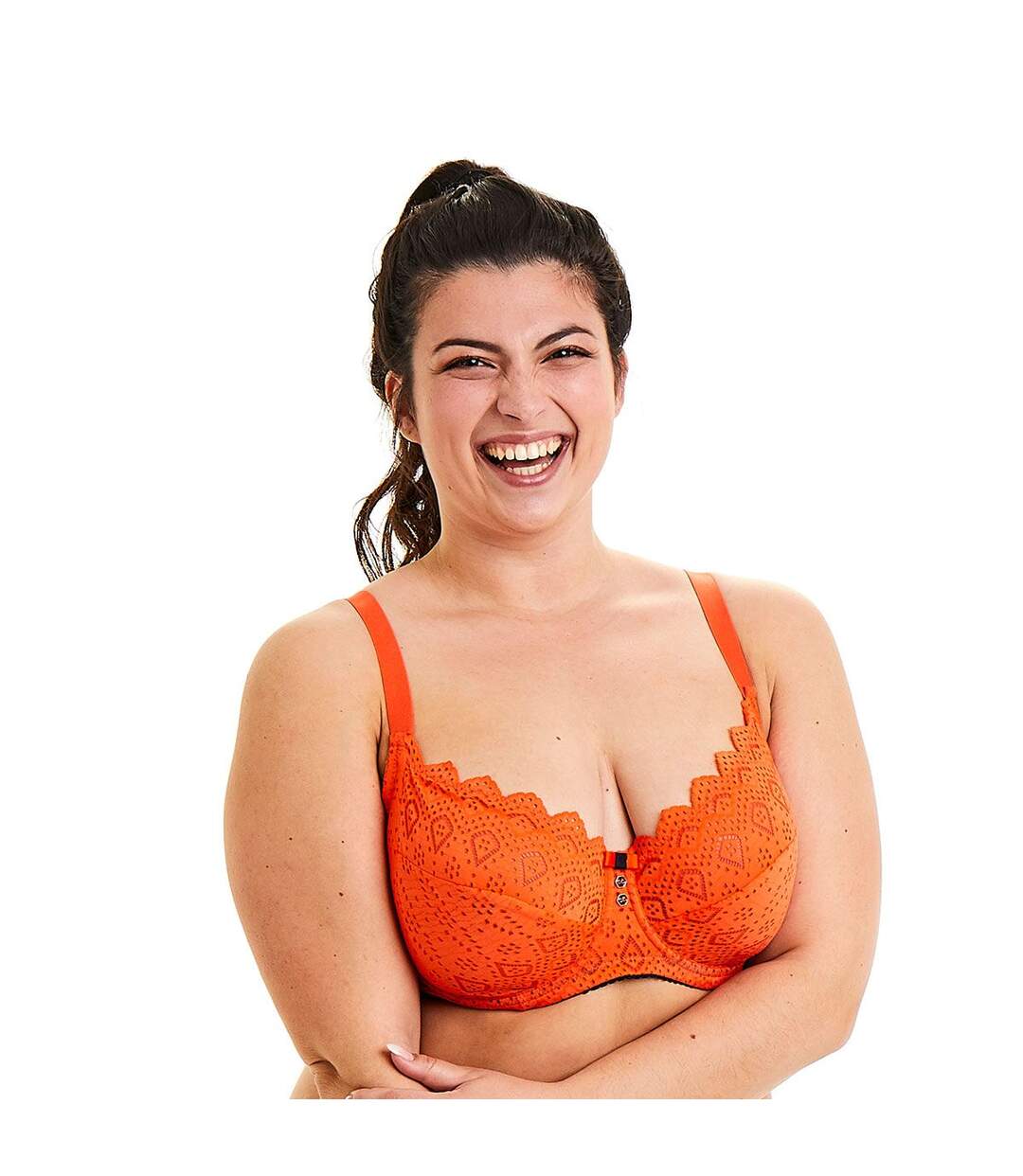 Soutien-gorge grand maintien orange Magma-2