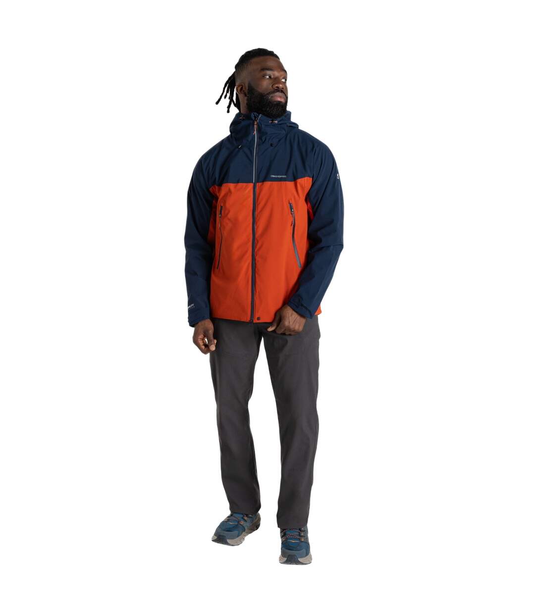 Veste imperméable diggory homme bleu marine / rouge orangé Craghoppers-4