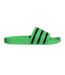 Unisex Adult Adilette 3 Stripes Flat Sandals Green Adidas-1