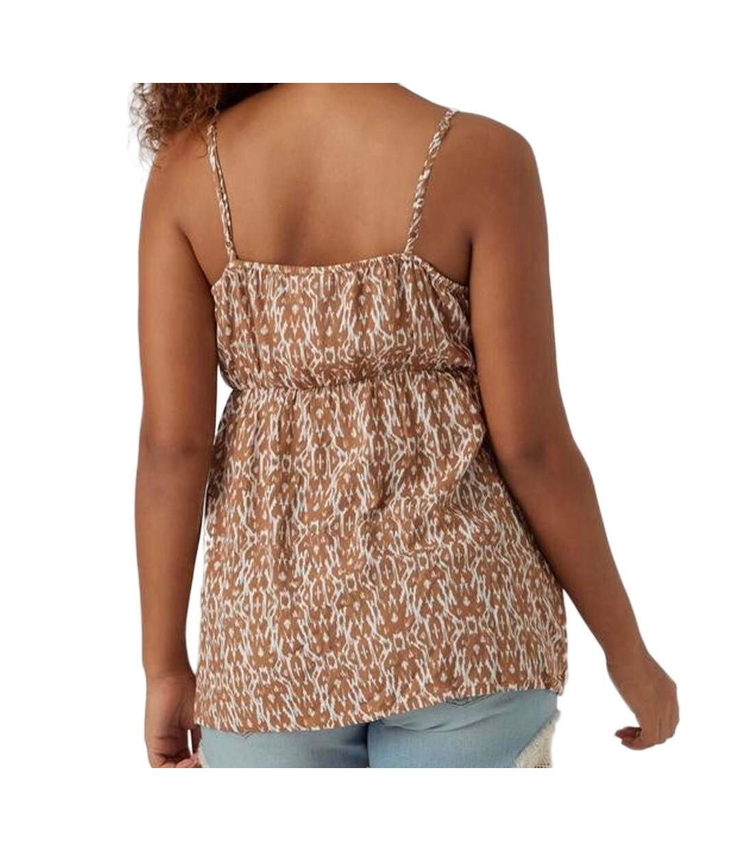 Débardeur blanc/marron femme mamalicious rita-2